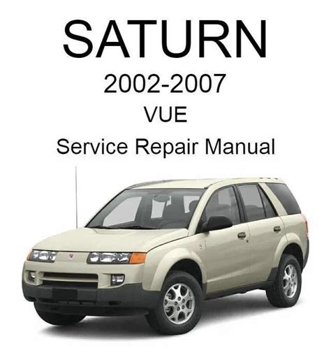 2007 saturn vue service repair manual PDF