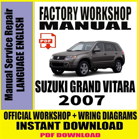 2007 suzuki grand vitara owner manual PDF