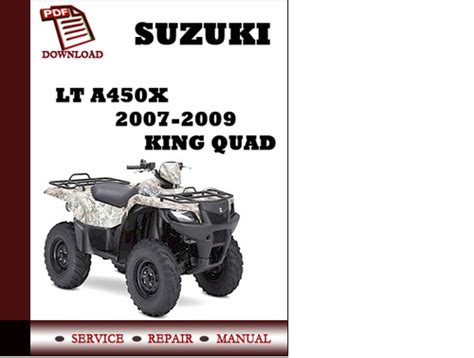 2007 suzuki king quad 450 owners manual Epub