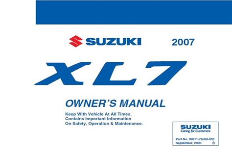 2007 suzuki xl7 repair manual Ebook Epub