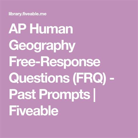 2008 ap human geography free response questions answers Epub