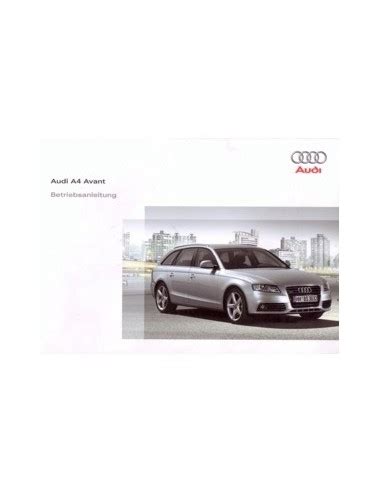 2008 audi a4 owners manual Kindle Editon