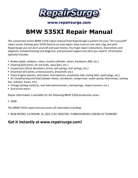 2008 bmw 535xi owners manual Kindle Editon