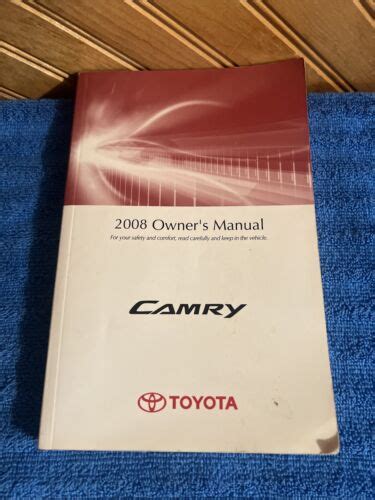 2008 camry owners manual PDF