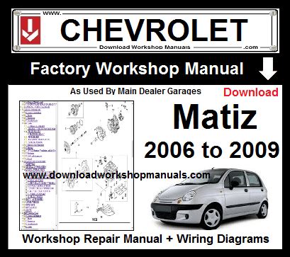 2008 chevrolet matiz service manual and maintenance guide PDF