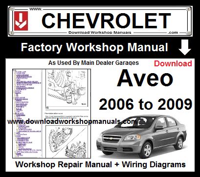 2008 chevy aveo repair manuals PDF