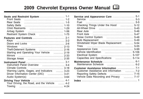 2008 chevy express van owners manual Doc