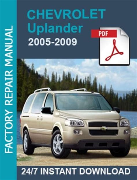 2008 chevy uplander service manual Epub