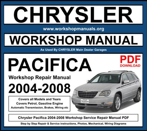 2008 chrysler pacifica repair manual Kindle Editon