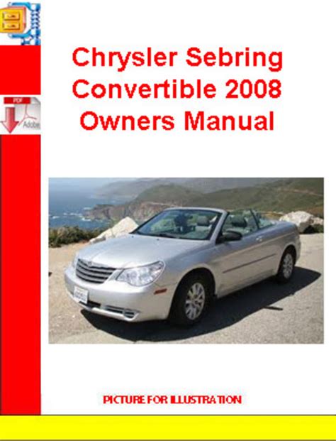 2008 chrysler sebring convertible owners manual Kindle Editon