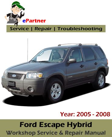 2008 ford escape hybrid service manual Epub