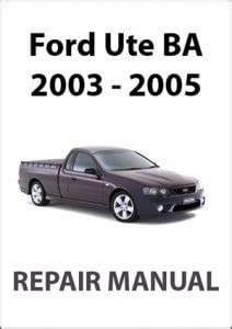 2008 ford falcon ute service manual Kindle Editon