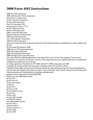 2008 form 4562 instructions Reader