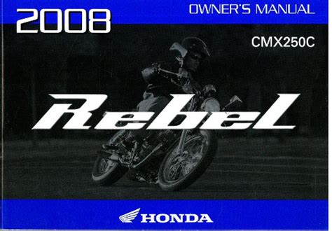 2008 honda rebel owners manual Kindle Editon