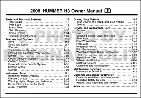 2008 hummer h3 manual Kindle Editon