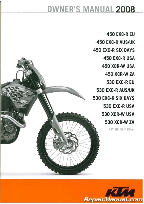 2008 ktm 450 exc r owners manual Reader