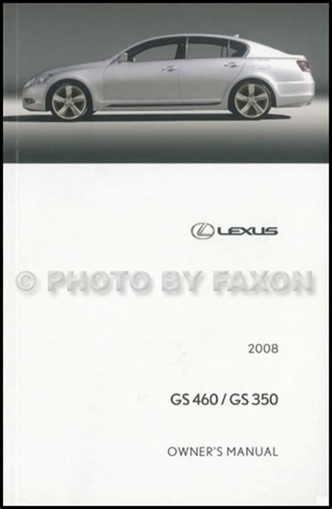 2008 lexus gs 350 manual Doc