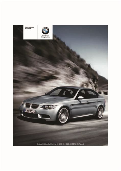 2008 m3 owners manual Kindle Editon