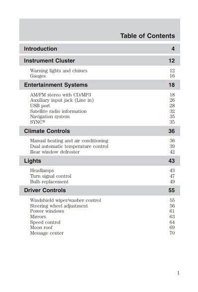 2008 mercury mariner owner manual PDF