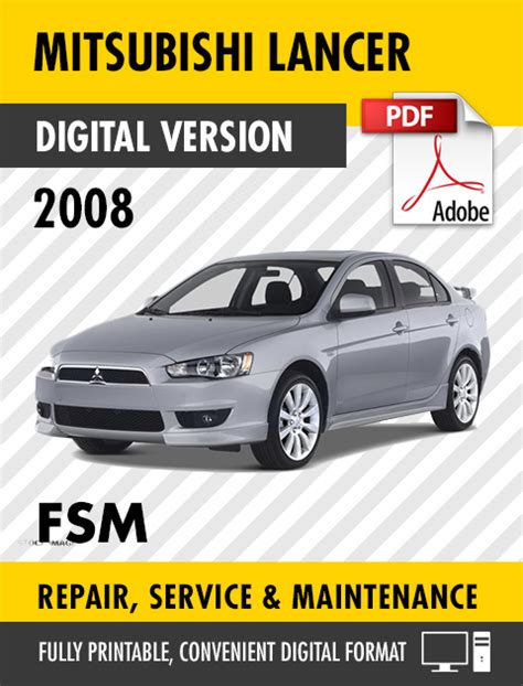 2008 mitsubishi lancer repair manual Kindle Editon