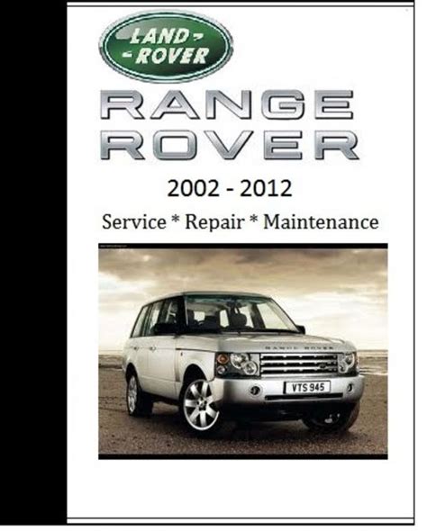 2008 range rover repair manual Reader