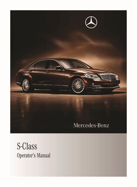 2008 s class user manual PDF