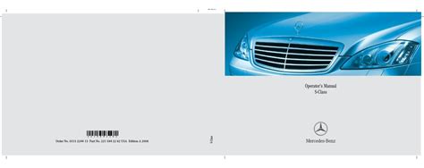 2008 s550 mercedes benz manual Doc