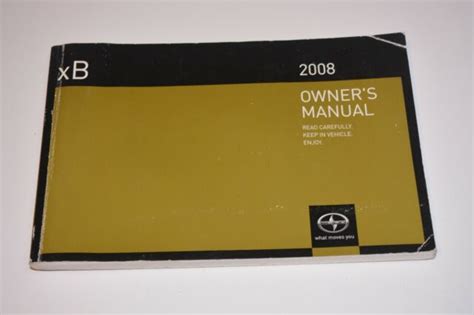 2008 scion xb owners manual pdf Ebook Epub