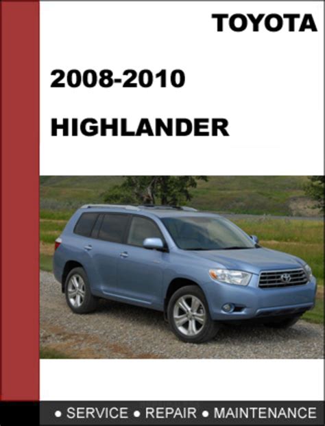 2008 toyota highlander manual book guide PDF