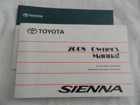 2008 toyota sienna owners manual Doc