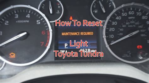 2008 toyota tundra maintenance required light Reader