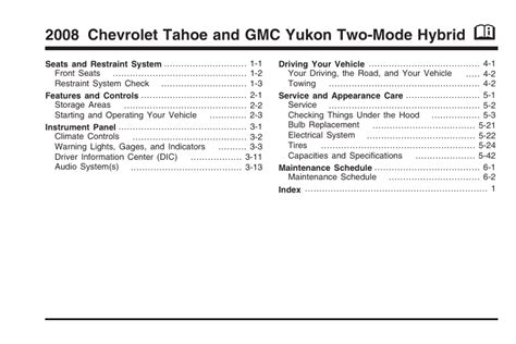 2008 yukon hybrid manual pdf PDF