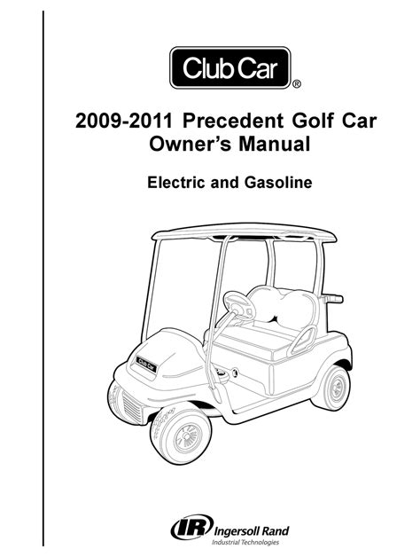 2009 2011 precedent golf car owners manual club car PDF