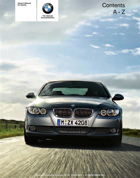 2009 BMW 335i Coupe Owners Manual Ebook Doc