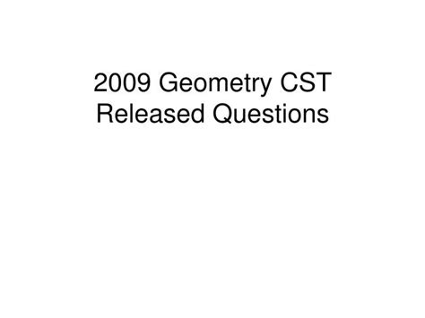 2009 Cst Geometry Answers Epub