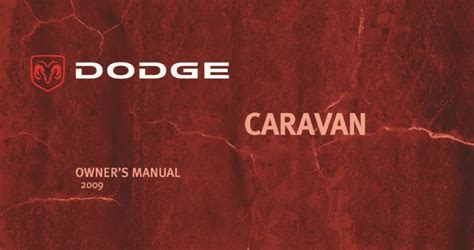 2009 Dodge Grand Caravan  Owners Manual Ebook PDF