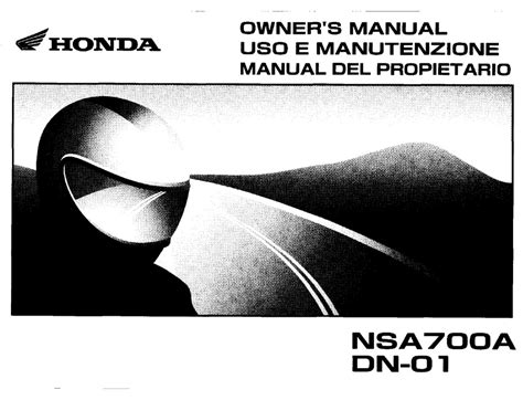 2009 Honda NSA700A DN-01 Workshop Repair manual DOWNLOAD PDF Epub
