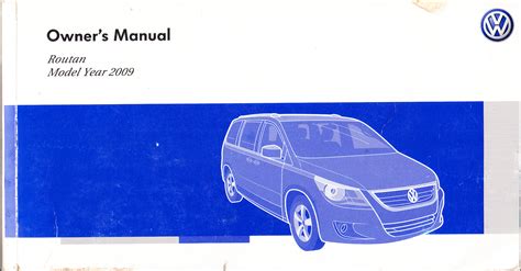 2009 Volkswagen Routan Owners Manual  Ebook Kindle Editon