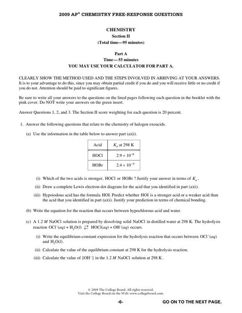 2009 ap chemistry answers Epub