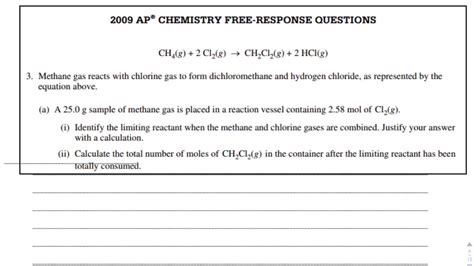 2009 ap chemistry frq answers Reader