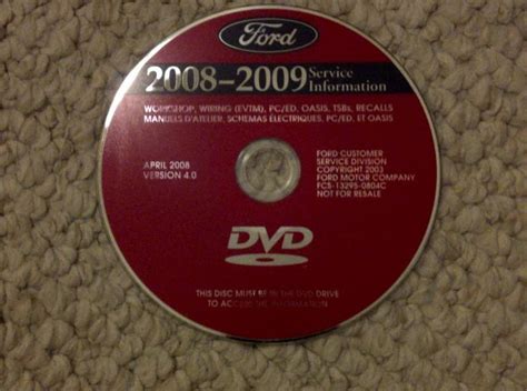 2009 ford service dvd Reader