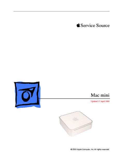 2009 mac mini service manual PDF