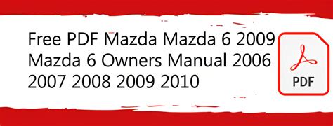 2009 mazda 6 manual pdf PDF