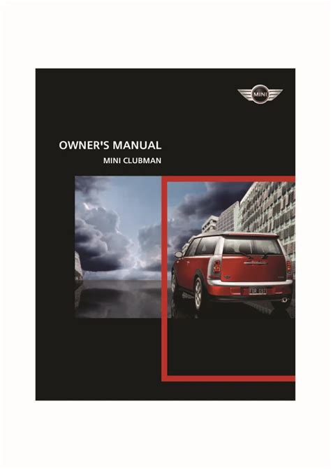 2009 mini clubman owners manual Epub