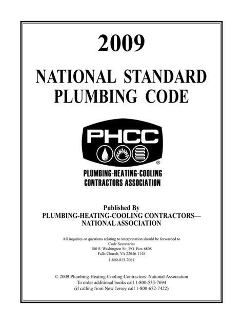 2009 national plumbing code pdf Kindle Editon