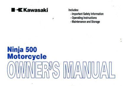 2009 ninja 500r service manual PDF