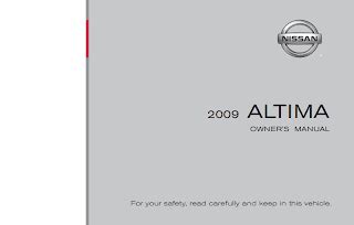 2009 nissan altima owners manual PDF