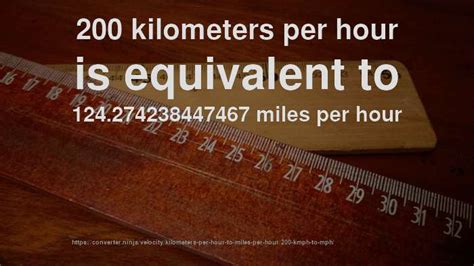 200km to miles per hour: Breaking Down the Conversion