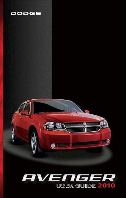 2010 Dodge Avenger  Owners Manual Ebook Epub