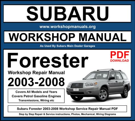 2010 SUBARU FORESTER REPAIR MANUAL PDF PDF